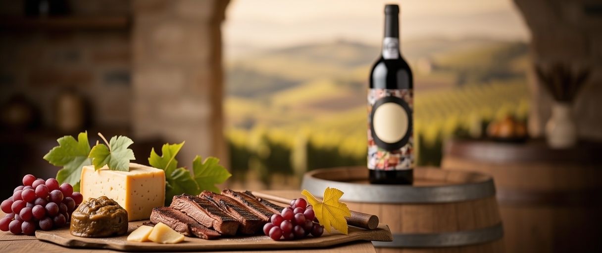 Image spécialement conçu pour un public en Angleterre et axé sur les descriptions de vins